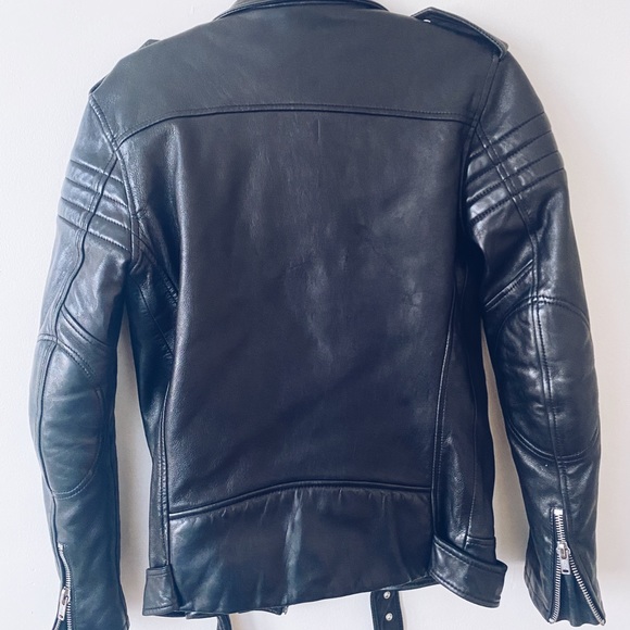 BLK DNM leather jacket no. 8 / xs, 17” ptp, 25” length - Picture 6 of 8